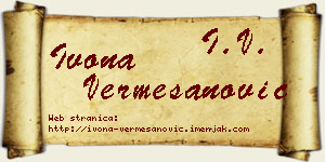Ivona Vermešanović vizit kartica